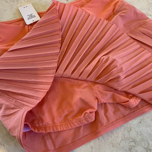 New tennis pickleball coral pleated skirt skort - Picture 6 of 9